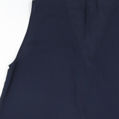 Womens UK Size 14 H&M Blue Basic Blouse