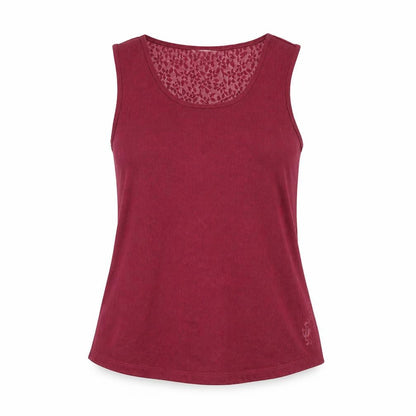 Anthology Womens Red Floral Polyester Basic T-Shirt Size 14 Round Neck