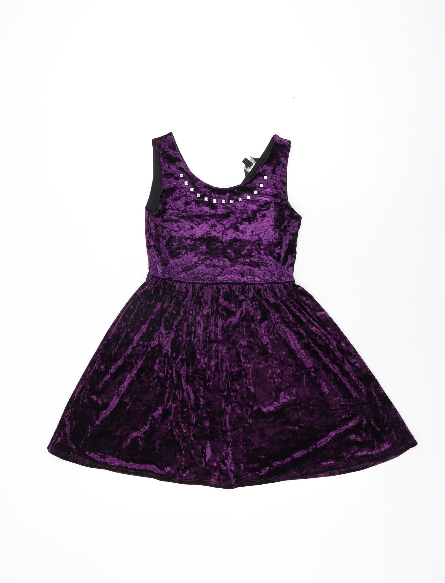 Candy Couture Girls Purple Polyamide A-Line Size 10-11 Years Round Neck Pullover