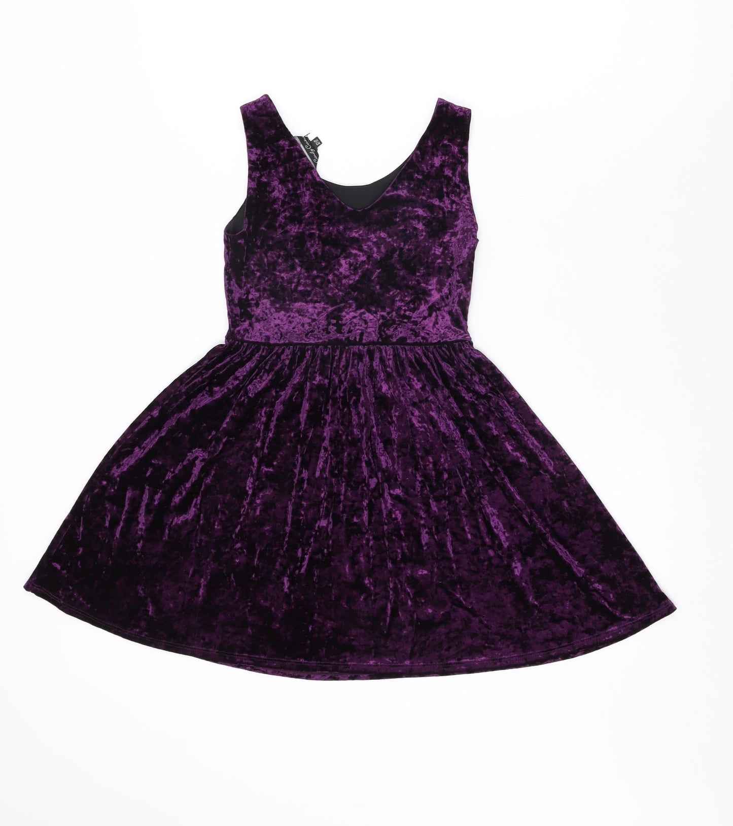 Candy Couture Girls Purple Polyamide A-Line Size 10-11 Years Round Neck Pullover