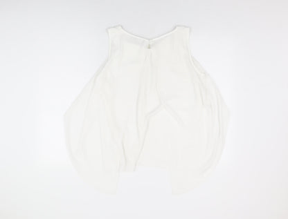 Womens UK Size 14 M&Co White Basic Blouse