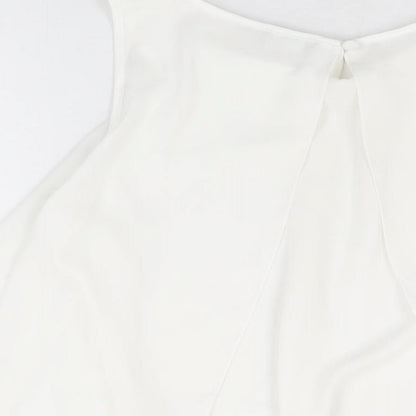 Womens UK Size 14 M&Co White Basic Blouse