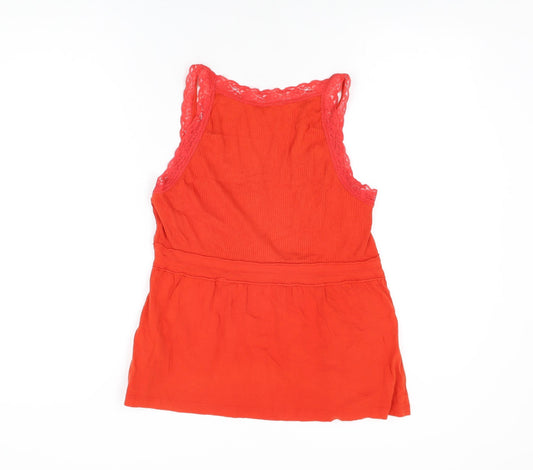 Womens UK Size M Fransa Red Basic T-Shirt