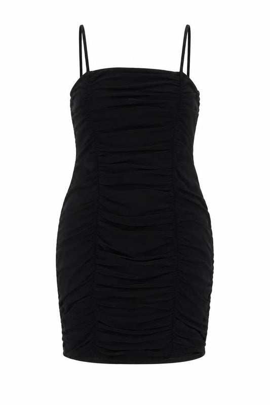 QED London Womens Black Polyester Bodycon Size 14 Square Neck Pullover