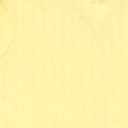 Bonmarché Womens Yellow Polyester Basic Button-Up Size 22 Collared