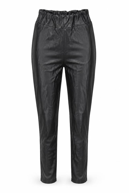 PRETTYLITTLETHING Womens Black Polyester Pedal Pusher Leggings Size 8 L28 in