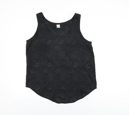 Womens UK Size 14 Etam Black Basic Tank