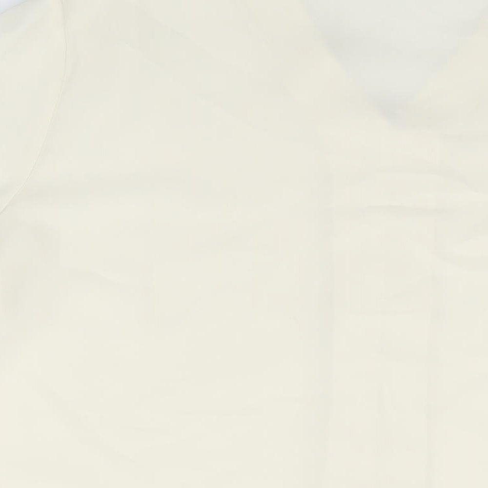 Womens UK Size 20 Design Essentials Ivory Basic Button-Up