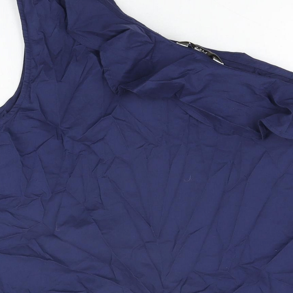 Womens UK Size 18 Marks and Spencer Blue Basic T-Shirt