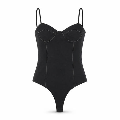 Womens UK Size XS Zara One-Piece Black Bodysuit