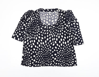 Womens UK Size 16 Chesca Blue Basic T-Shirt