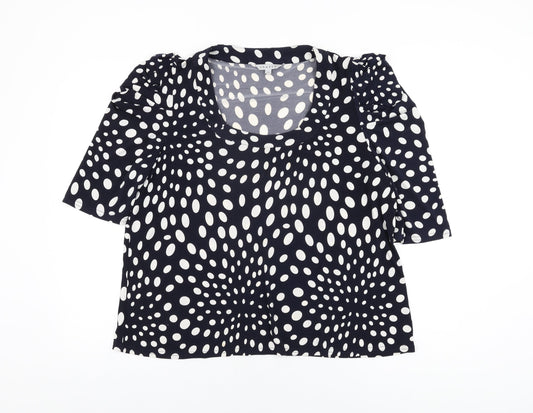 Womens UK Size 16 Chesca Blue Basic T-Shirt