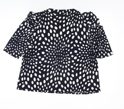 Womens UK Size 16 Chesca Blue Basic T-Shirt