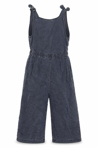 Next Girls Black Lyocell Jumpsuit One-Piece Size 7 Years L13 in Pullover