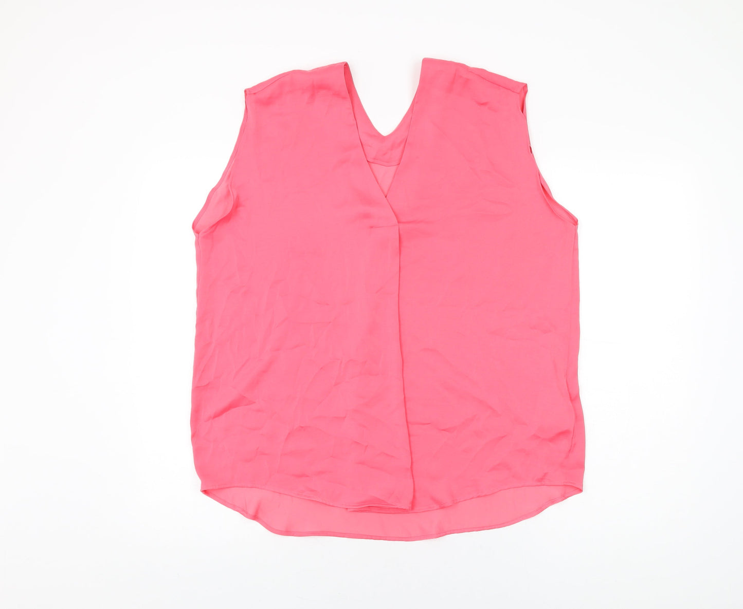 Womens UK Size 16 Marks and Spencer Pink Basic Blouse