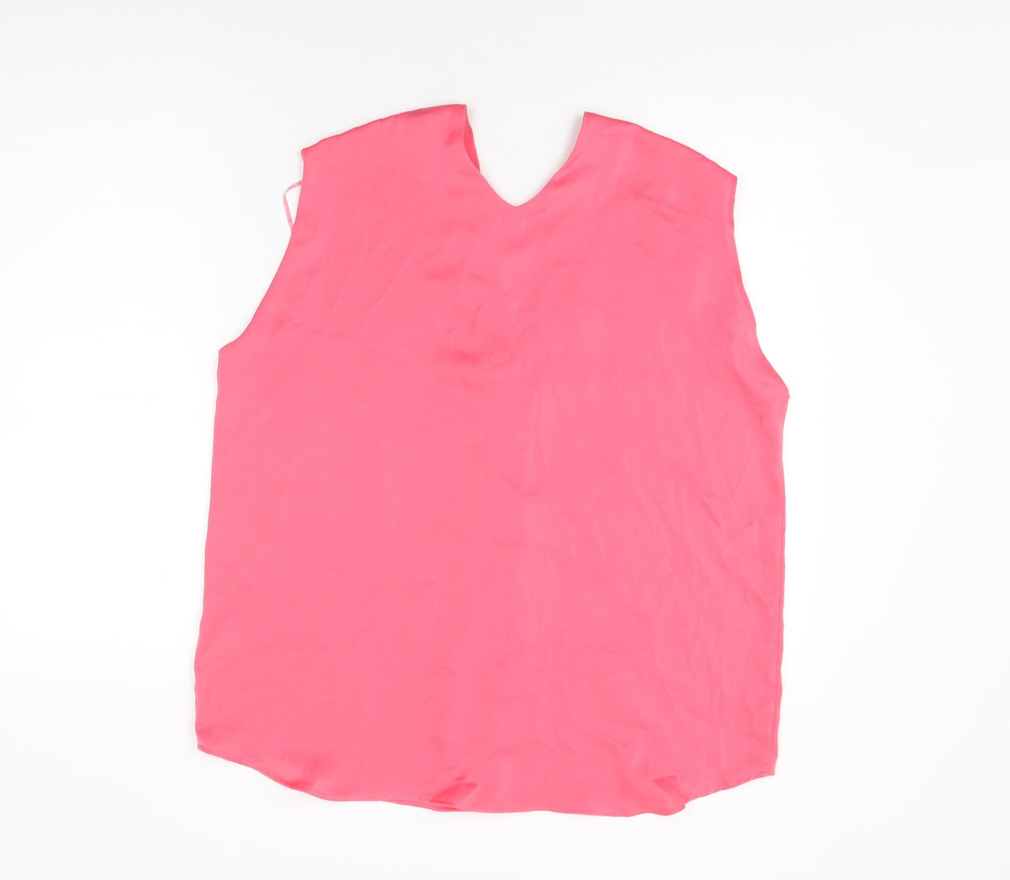 Womens UK Size 16 Marks and Spencer Pink Basic Blouse