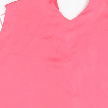 Womens UK Size 16 Marks and Spencer Pink Basic Blouse