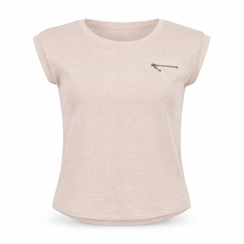 Womens UK Size 10 New Look Pink Basic T-Shirt
