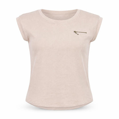 Womens UK Size 10 New Look Pink Basic T-Shirt