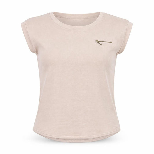 Womens UK Size 10 New Look Pink Basic T-Shirt