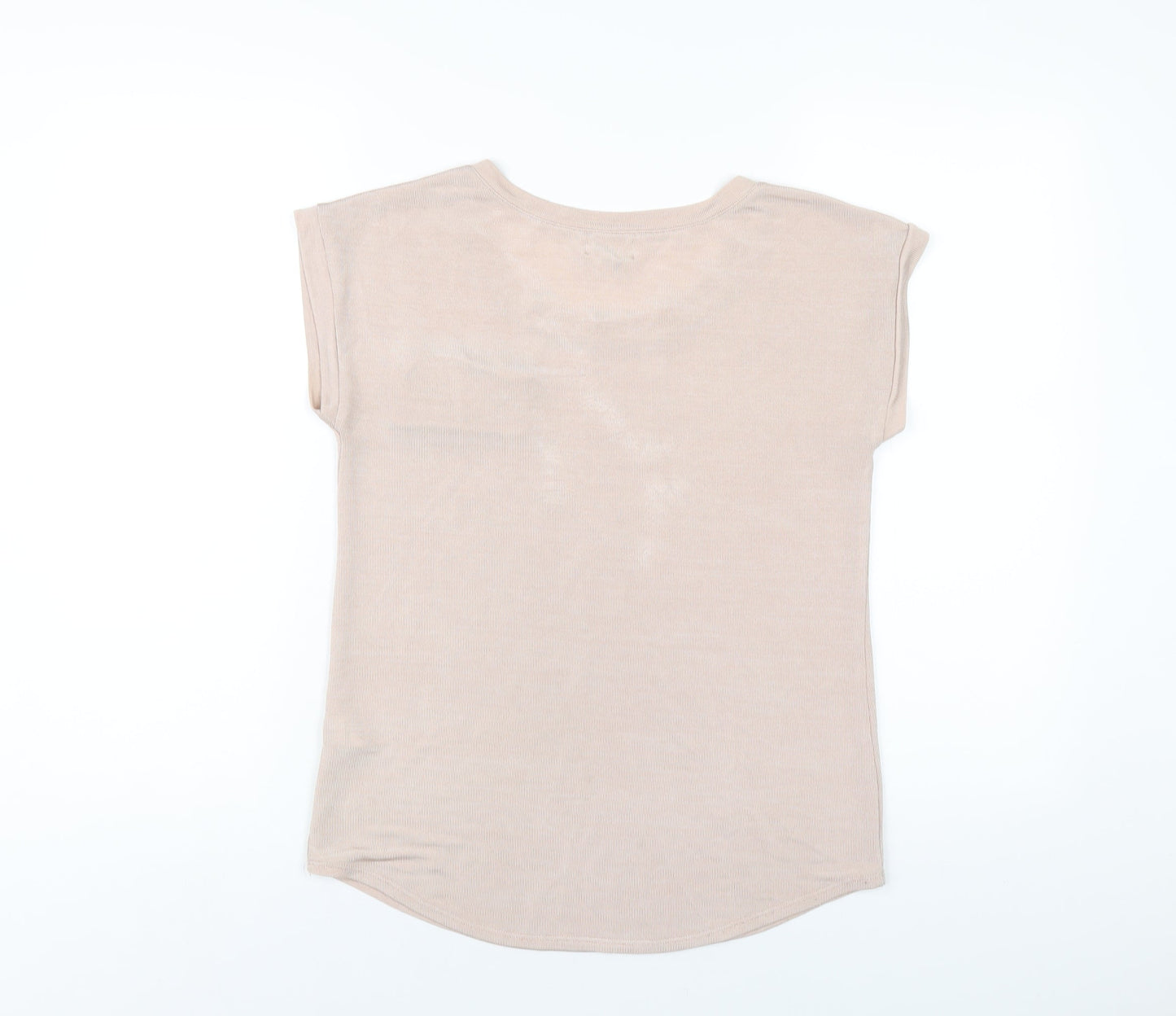 Womens UK Size 10 New Look Pink Basic T-Shirt