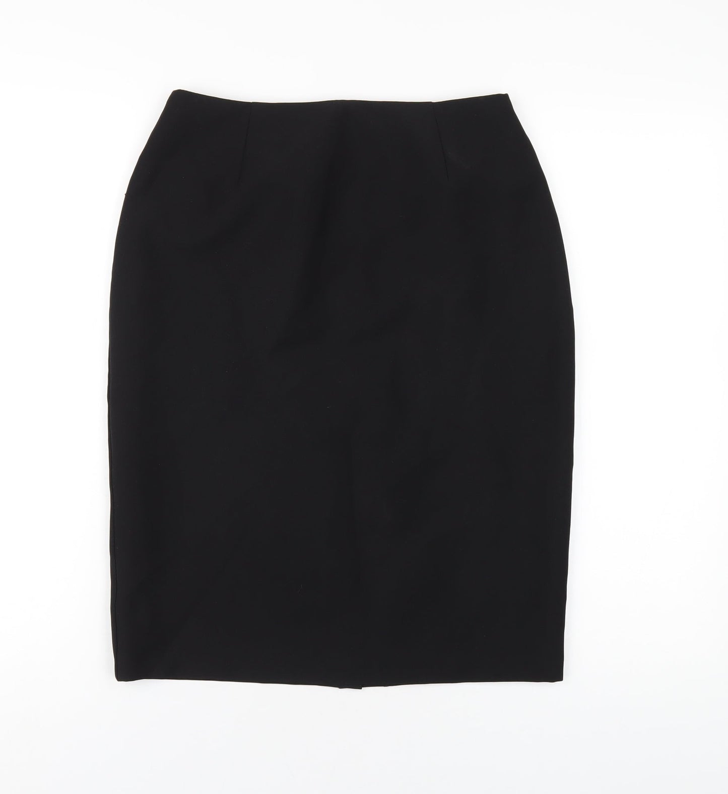 Kit Womens Black Polyester Straight & Pencil Skirt Size 10 Zip