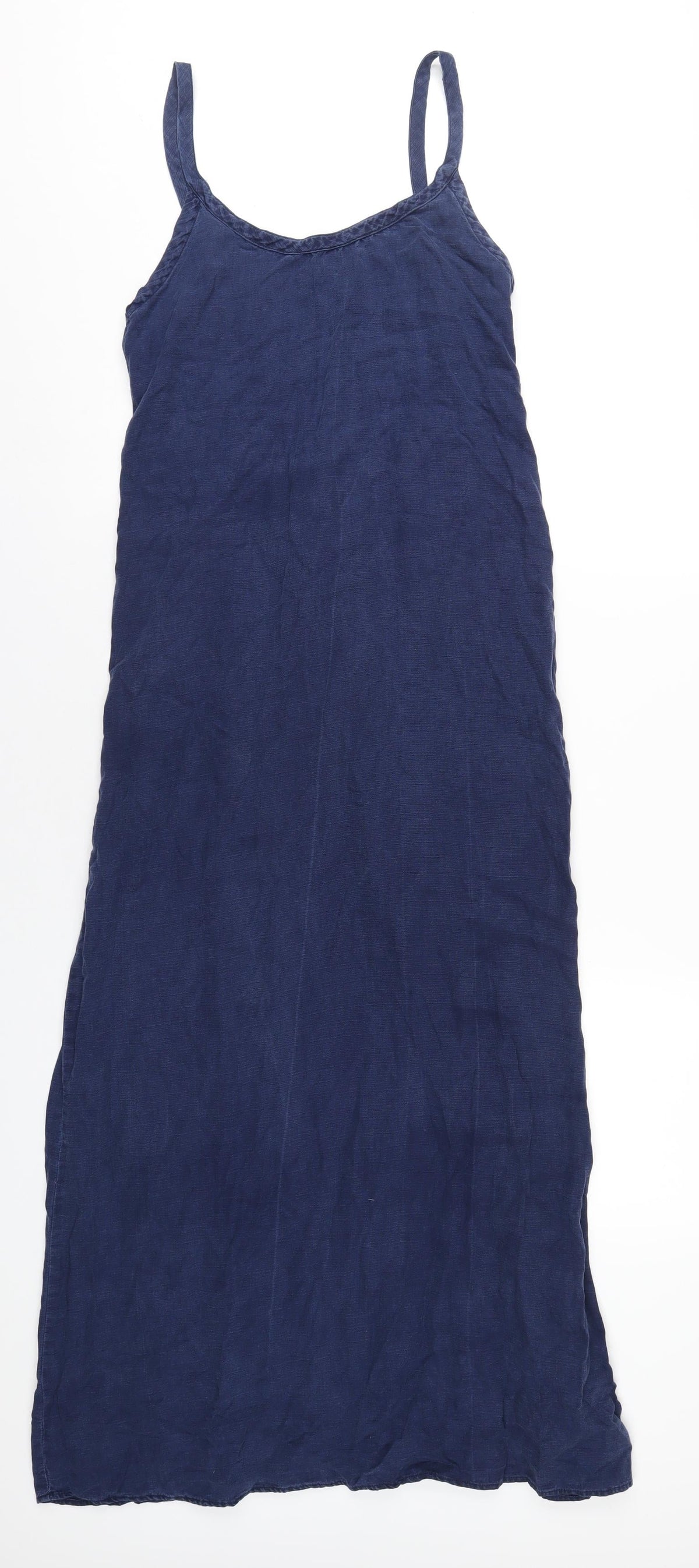 Zara Womens Blue Cotton A-Line Size S Scoop Neck Pullover