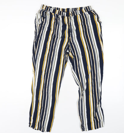 Womens UK Size 16 Damart Regular Fit  Multicoloured Trousers