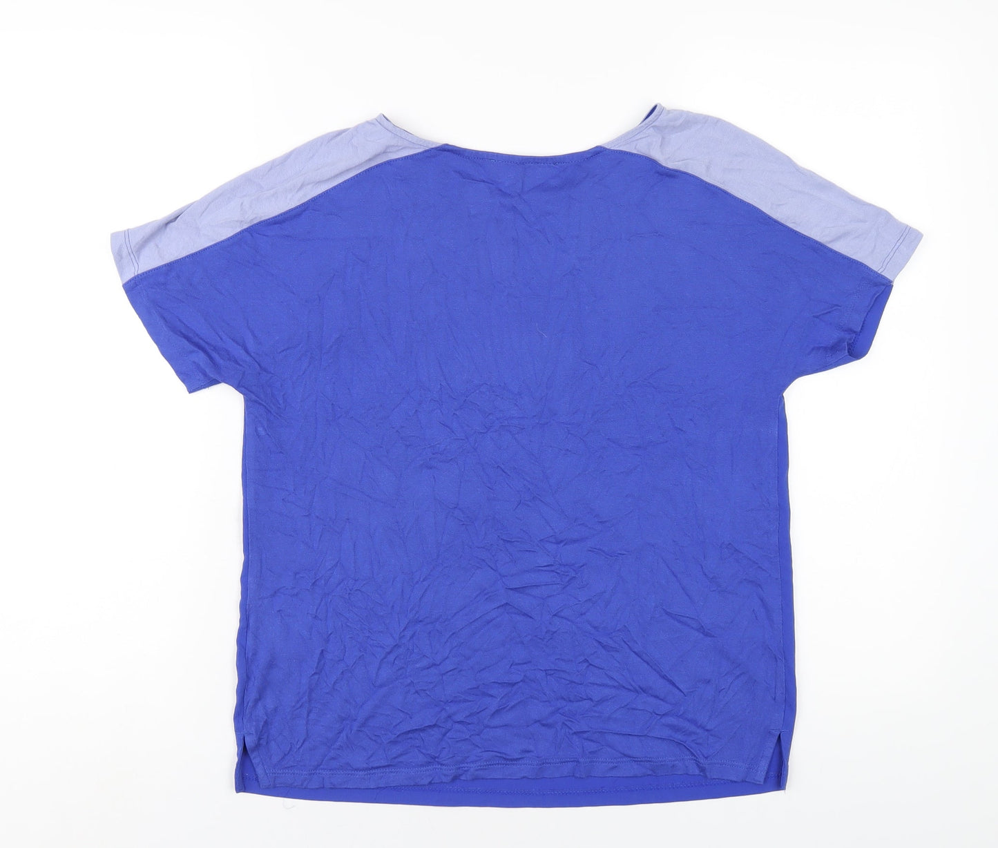 Womens UK Size 10 Marks and Spencer Blue Basic T-Shirt