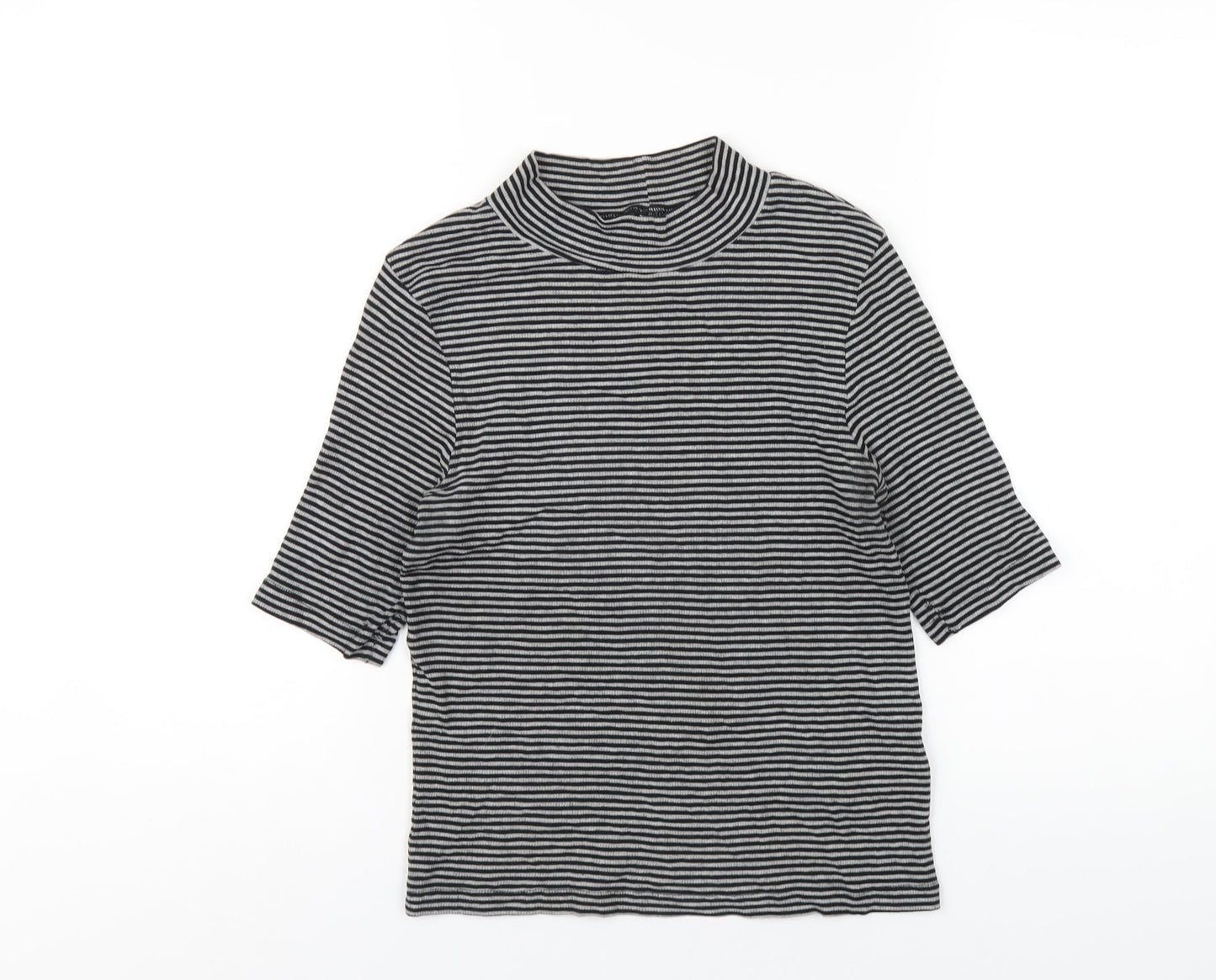 Womens UK Size M H&M Grey Basic T-Shirt