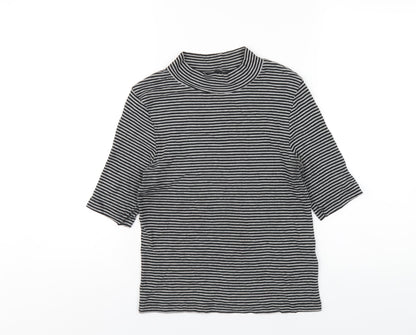 Womens UK Size M H&M Grey Basic T-Shirt
