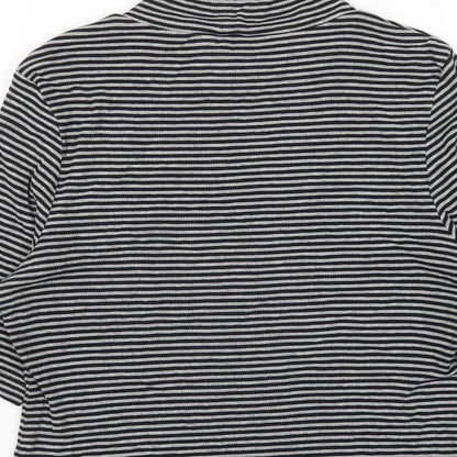 Womens UK Size M H&M Grey Basic T-Shirt