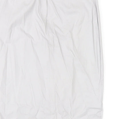 ASOS Womens Grey Viscose Straight & Pencil Skirt Size 6 Zip