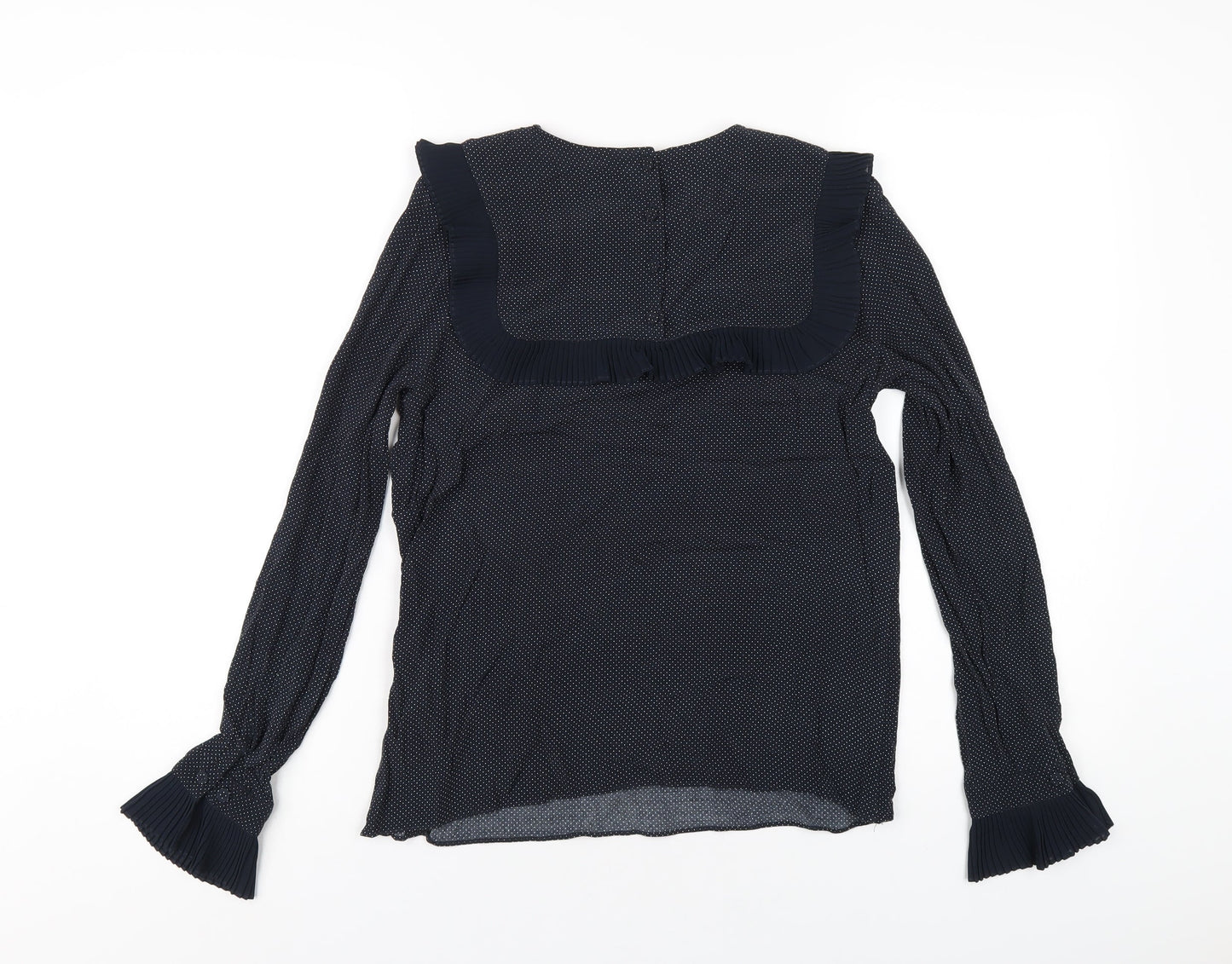 Womens UK Size 10 Warehouse Blue Basic Blouse