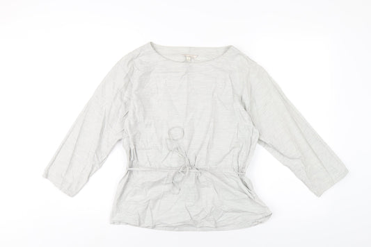 Womens UK Size S Gap Grey Basic T-Shirt
