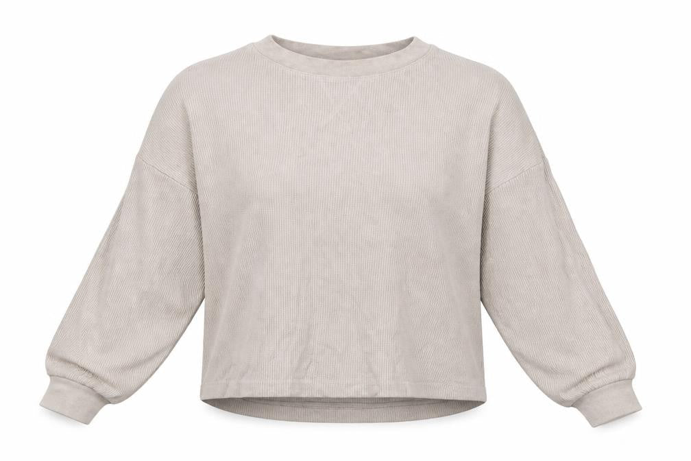Womens UK Size M H&M Beige Cropped T-Shirt