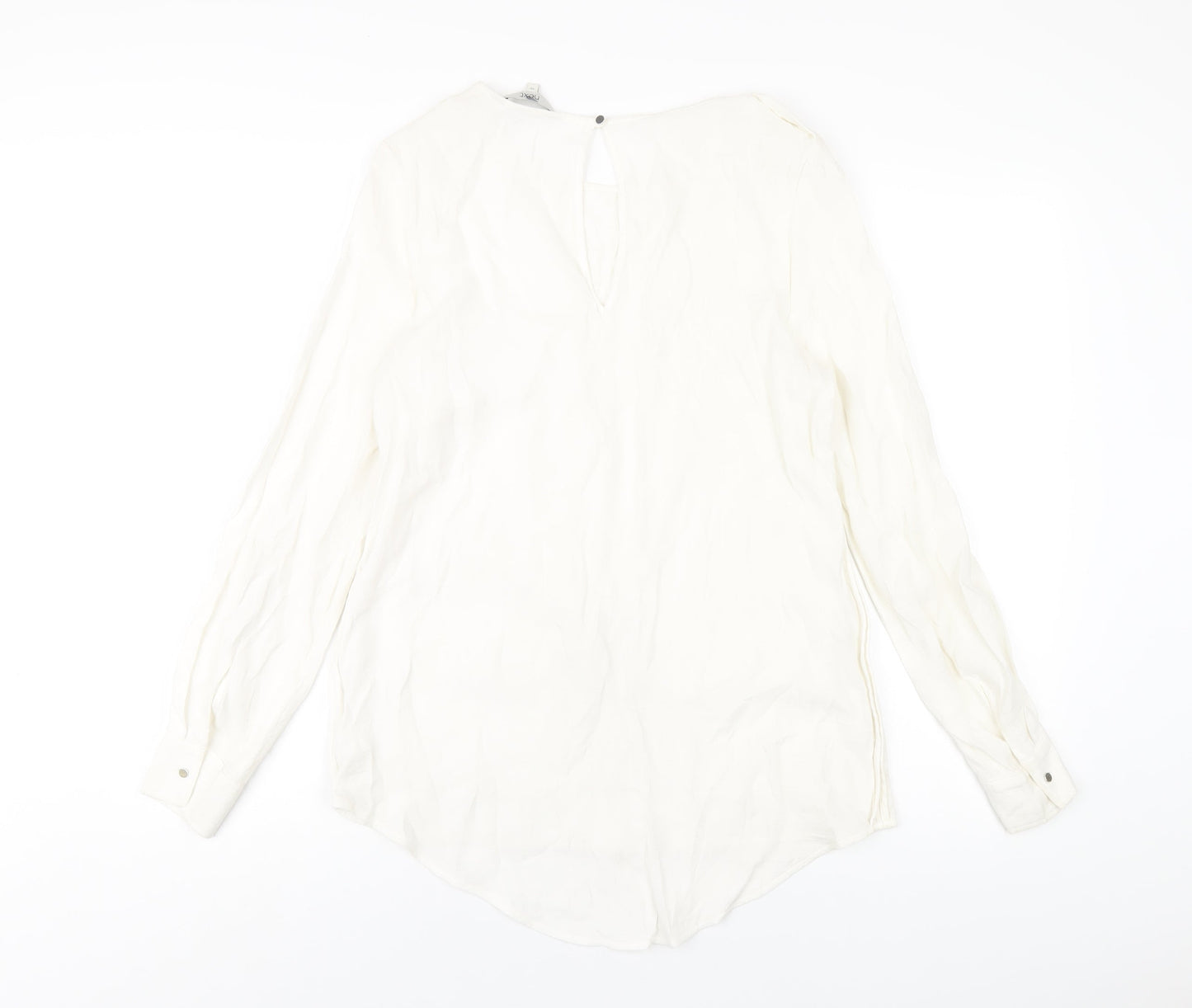 Womens UK Size 10 NEXT White Basic T-Shirt