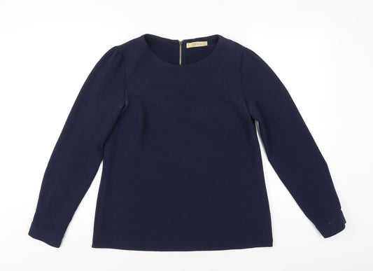 Womens UK Size 10 Oasis Blue Basic T-Shirt