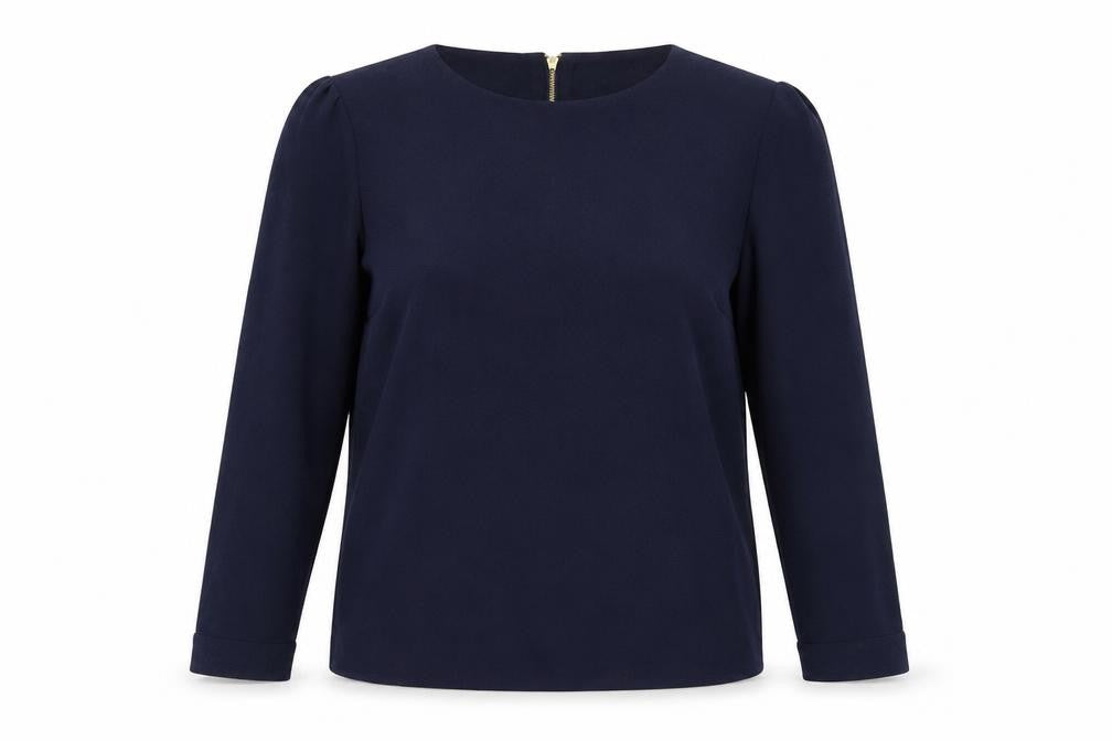 Womens UK Size 10 Oasis Blue Basic T-Shirt