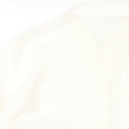 Womens UK Size 16 Marks and Spencer Ivory Basic Button-Up