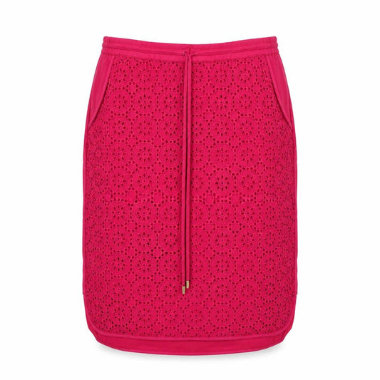 Wishbone Womens Pink Viscose A-Line Skirt Size 10 Drawstring