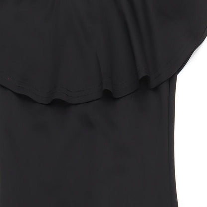 AX Paris Womens Black Polyester Bodycon Size 12 Off the Shoulder Zip