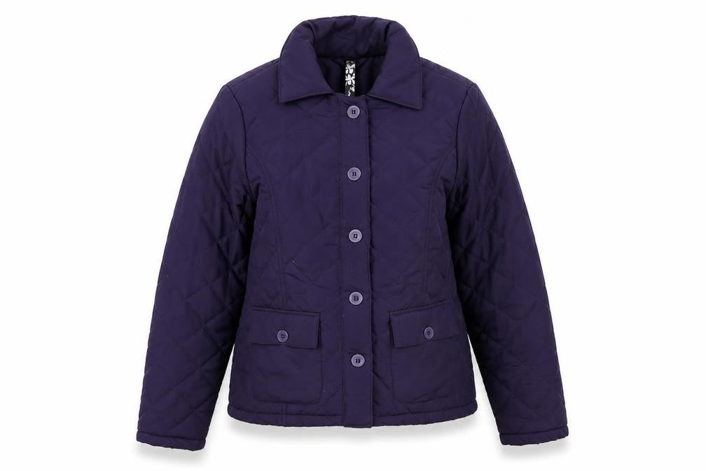 Womens UK Size 12 DASH Purple Quilted Coat
