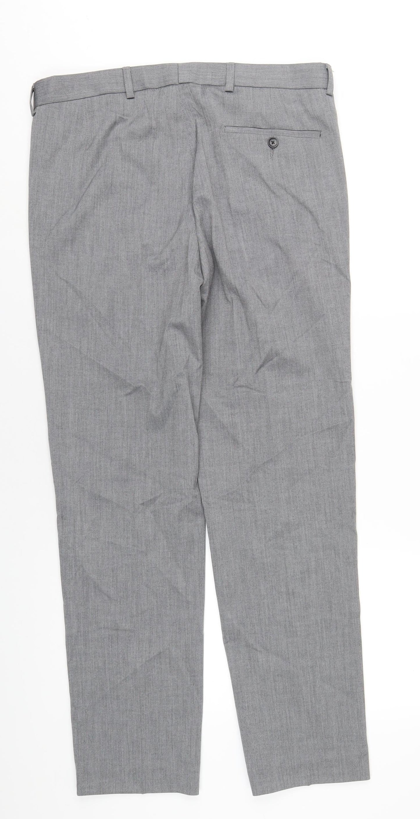 Mens UK Size 34 Marks and Spencer Regular Grey Suit Tuxedo