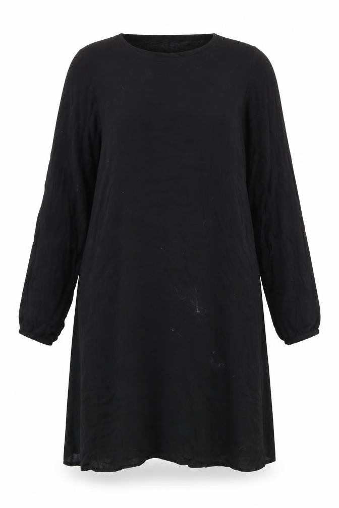 H&M Womens Black Viscose A-Line Size 10 Round Neck Pullover