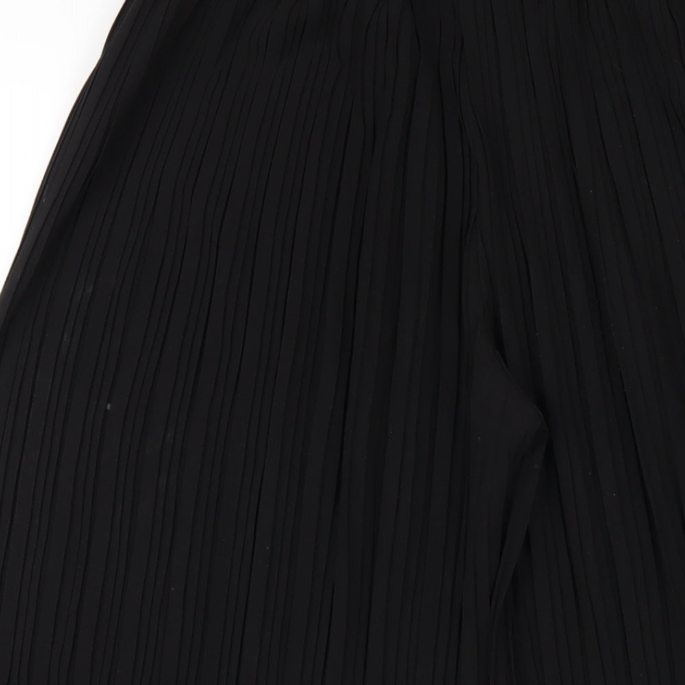 Womens UK Size 6 Missguided Regular Fit Capri Black Trousers