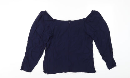 Womens UK Size 18 NEXT Blue Basic T-Shirt