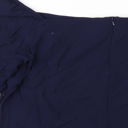 Womens UK Size 18 NEXT Blue Basic T-Shirt