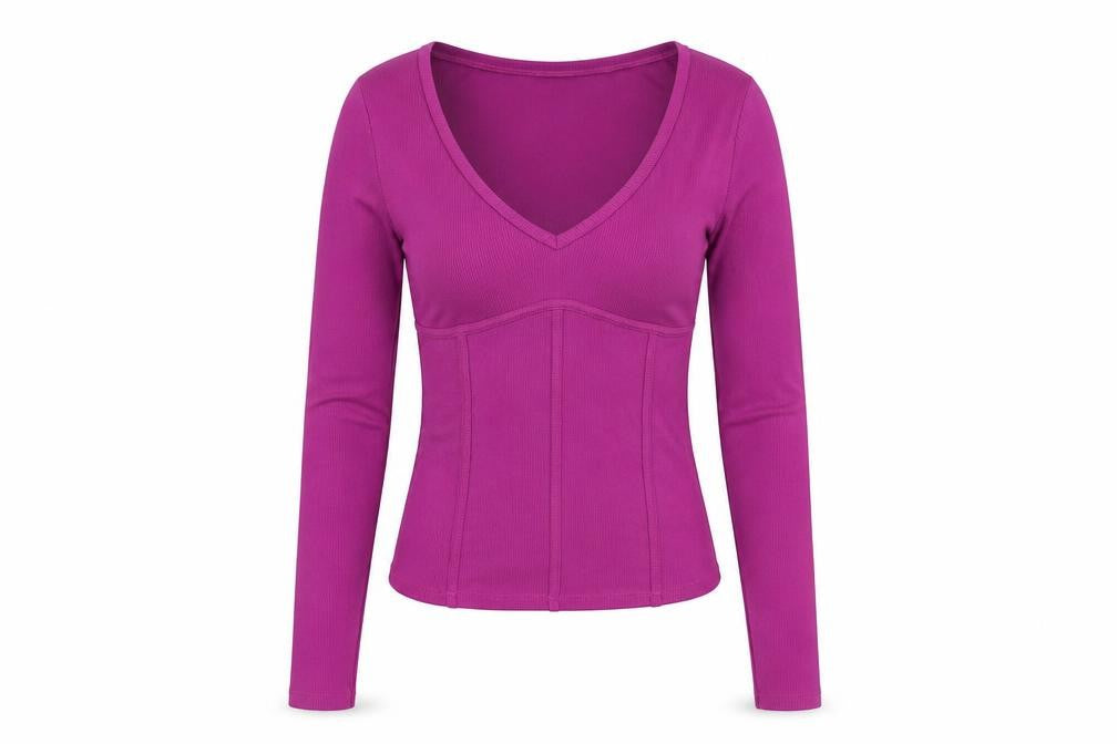 Womens UK Size S Topshop Purple Basic T-Shirt