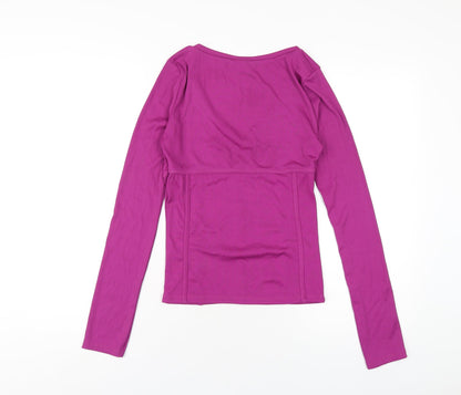 Womens UK Size S Topshop Purple Basic T-Shirt
